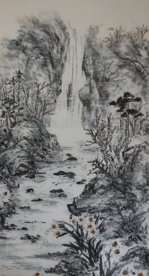 The landscape painting