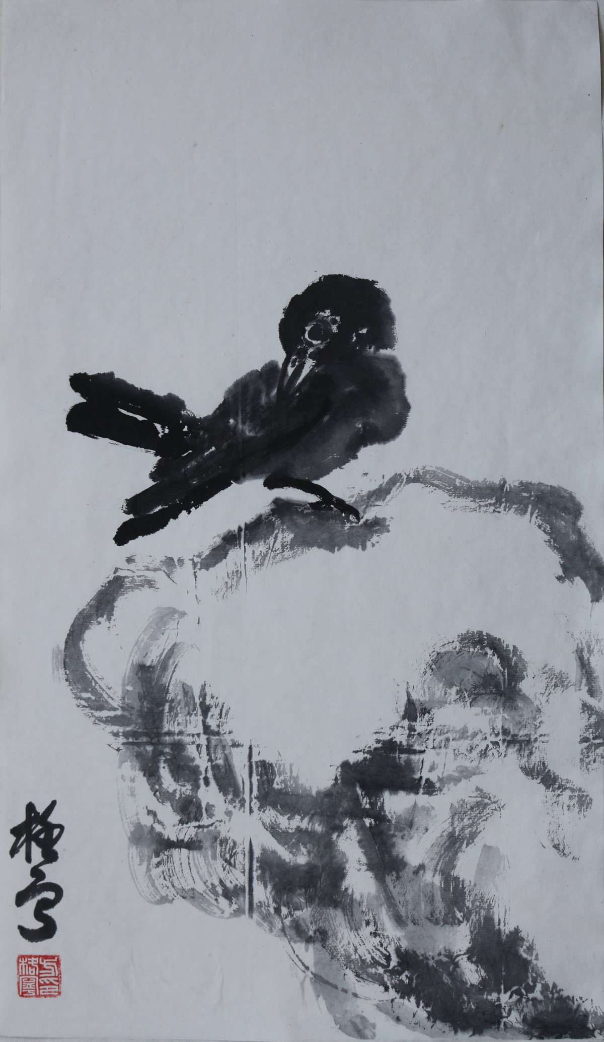 Chinese brush painting of birds